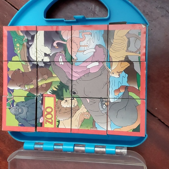 ๐ฅ5/$25๐ฅ Vintage multi-picture block puzzle - Picture 2 of 7